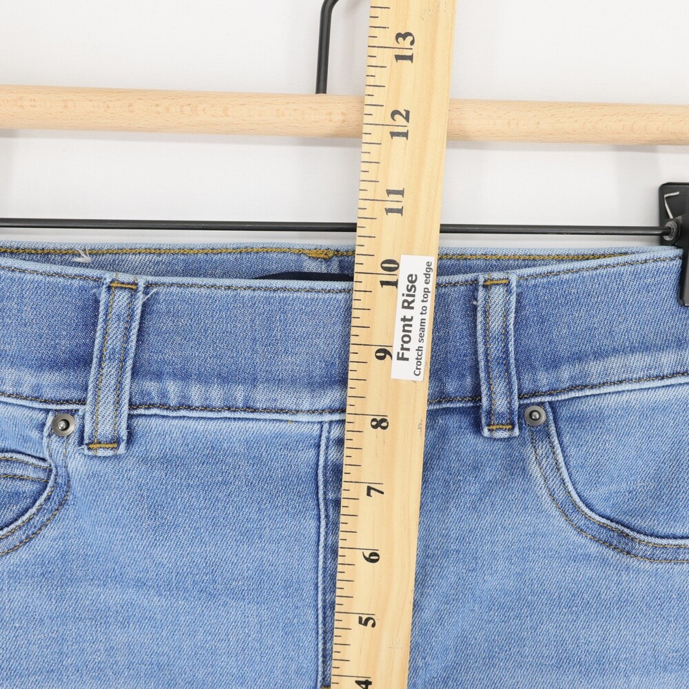 Spanx Everywear Flare Jeans Womens S Blue Pull On High Rise Shaping Stretch - Picture 6 of 12